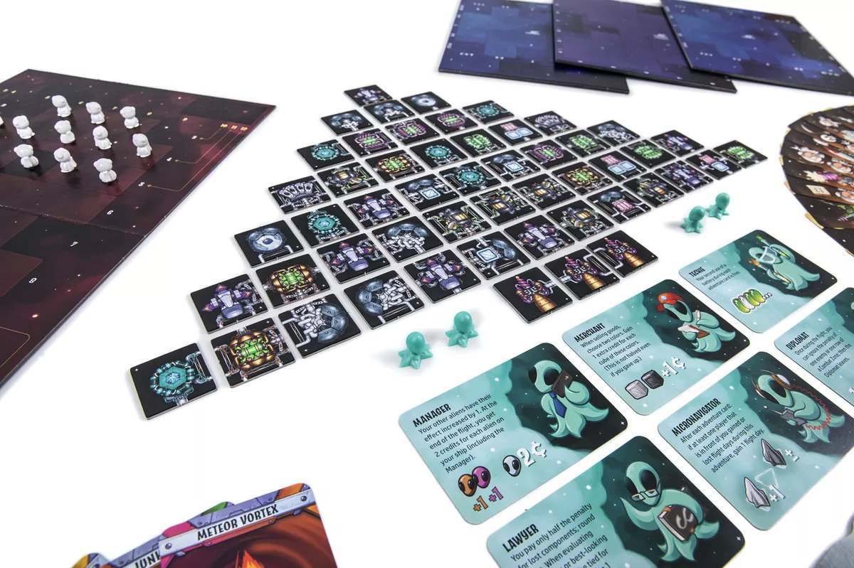 Настільна гра Galaxy Trucker: Keep on Trucking (Галактичний Далекобійник: Подальші перевезення) (EN), бренду Czech Games Edition, для 2-4 гравців, час гри < 30хв. - 4 - KUBIX 