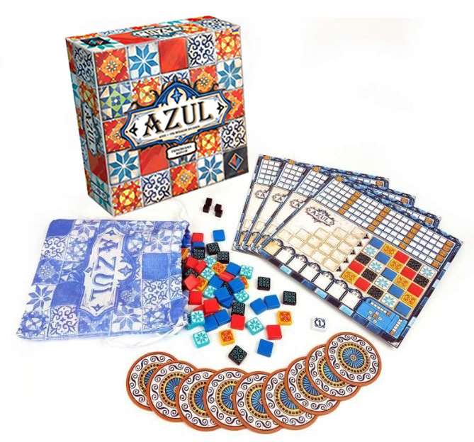 Настільна гра Азул (Azul), бренду Next Move Games, для 2-4 гравців, час гри < 30хв. - 3 - KUBIX 