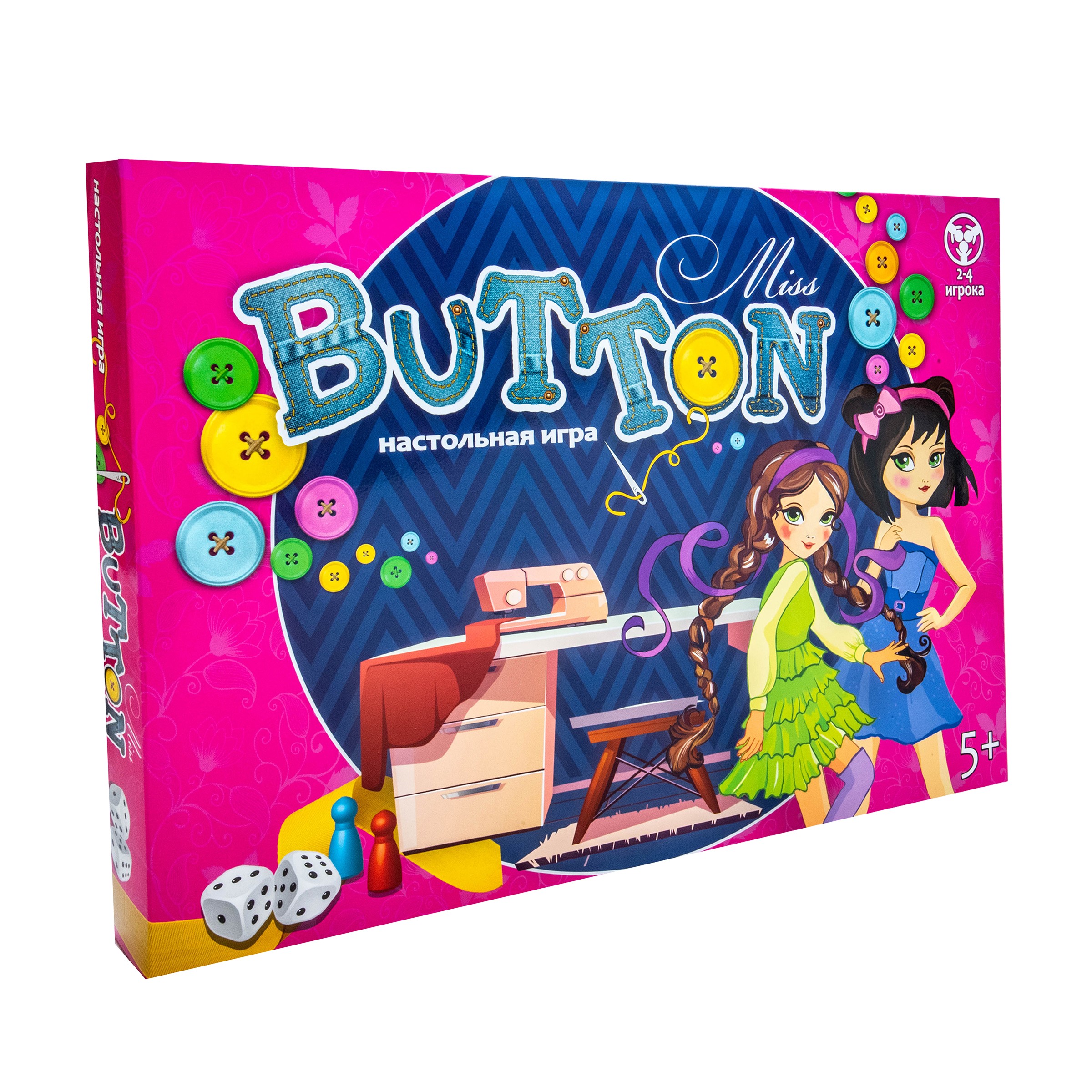 Настольная игра Miss Button (RU), бренду Strateg, для 2-4 гравців - KUBIX