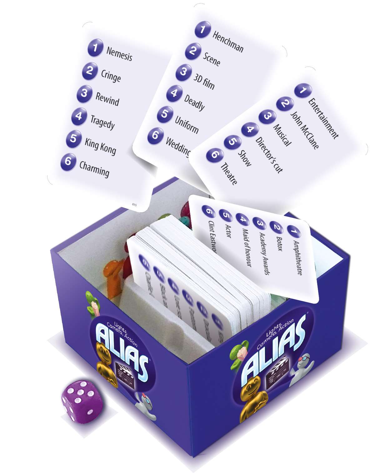 Настільна гра Аліас: Світло, камера, мотор (Alias: Lights, Camera, Action) (EN), бренду Tactic, для 3-12 гравців, час гри < 30хв. - 2 - KUBIX 