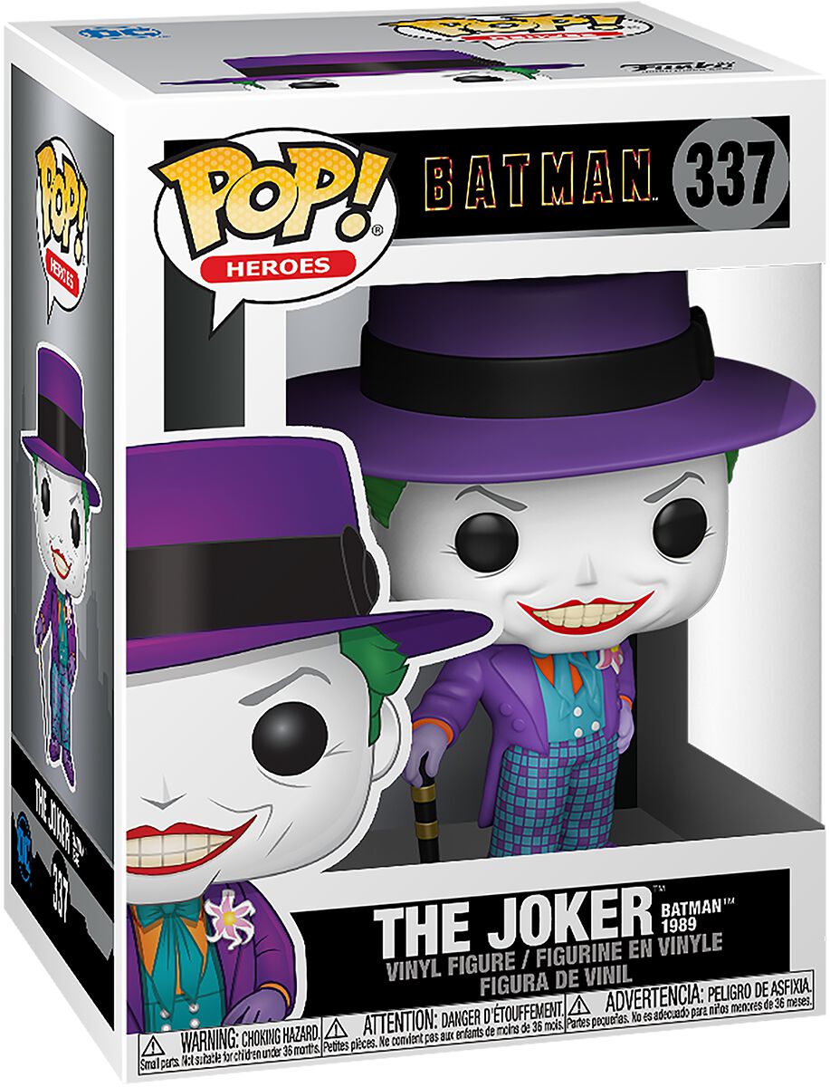 Игровая фигурка FUNKO POP! Джокер (The Joker with Hat) DC Heroes. Batman 1989 #337, бренду Funko - 2 - KUBIX 