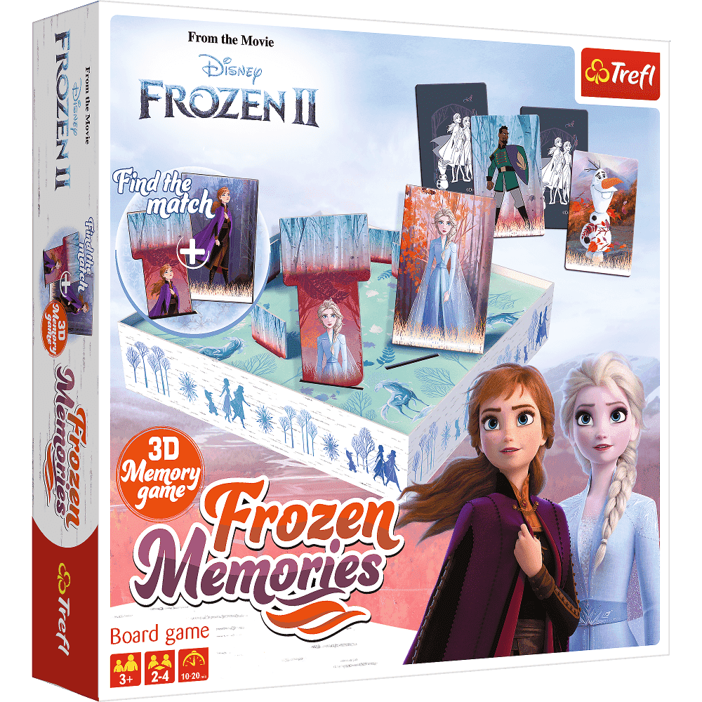 Настільна гра Крижане Серце 2: Зимові спогади (Frozen 2: Frozen Memories), бренду Trefl, для 2-4 гравців, час гри < 30хв. - KUBIX