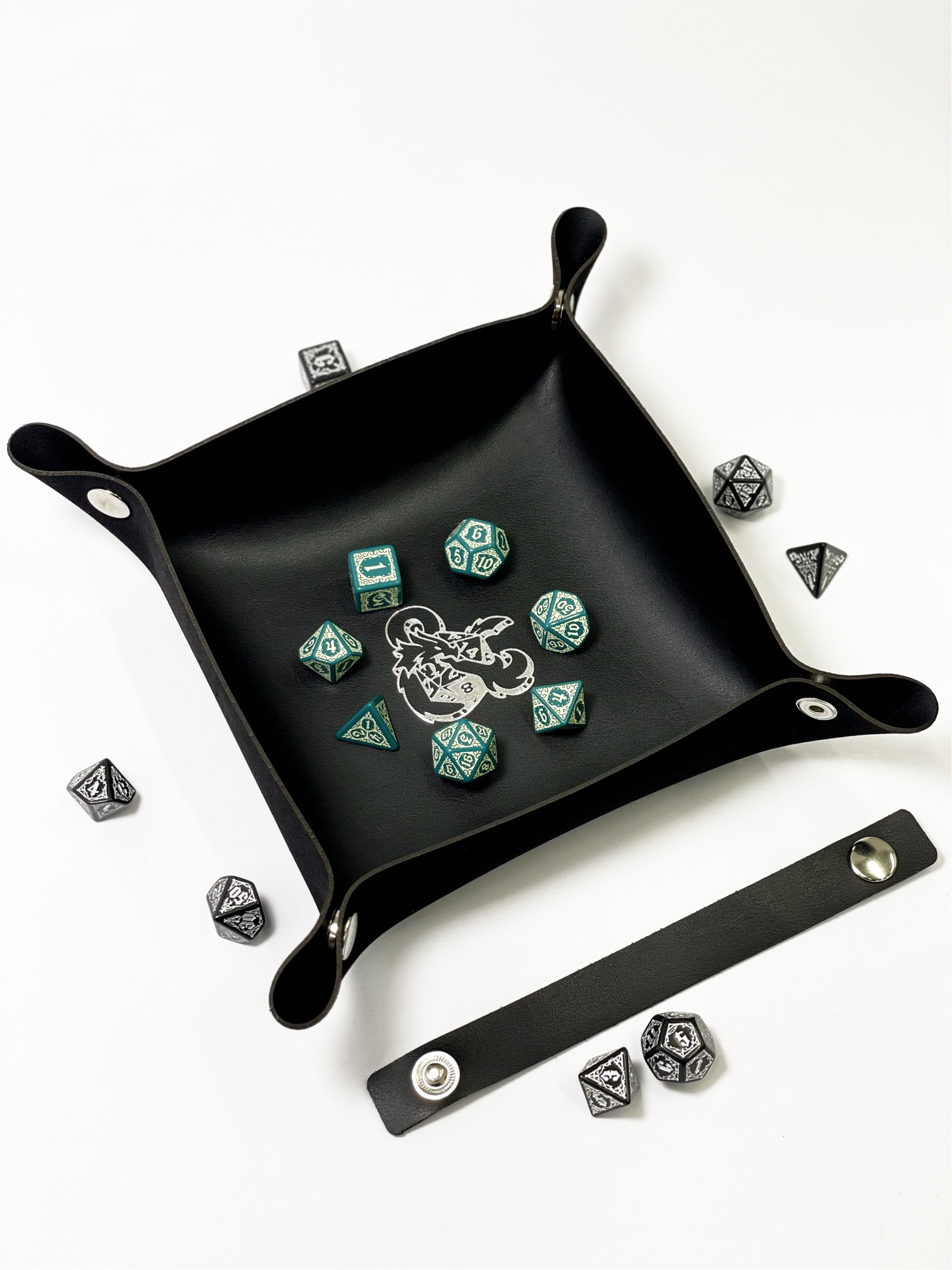 Лоток для кубиків Дракон чорний Dice Tray, бренду Планета Ігор - 3 - KUBIX 