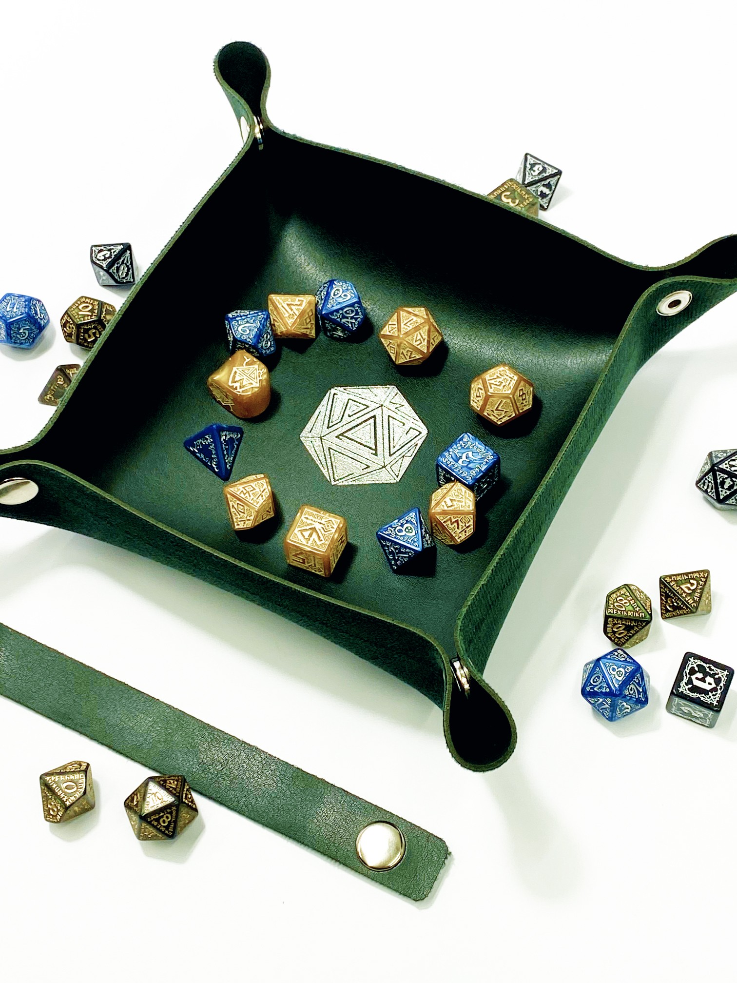 Лоток для кубиків D20 зелений Dice Tray, бренду Планета Ігор - 3 - KUBIX 