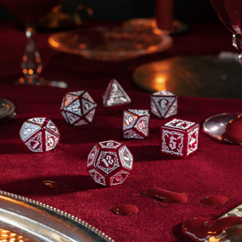 Набор кубиков Bloodsucker Scarlet Dice Set (7), бренду Q-Workshop - 3 - KUBIX 