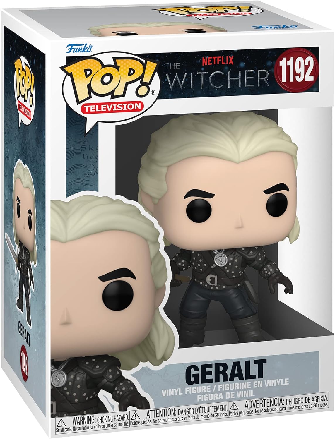 Игровая фигурка FUNKO POP! Ведьмак (Geralt) TV Witcher #1192, бренду Funko - 2 - KUBIX 