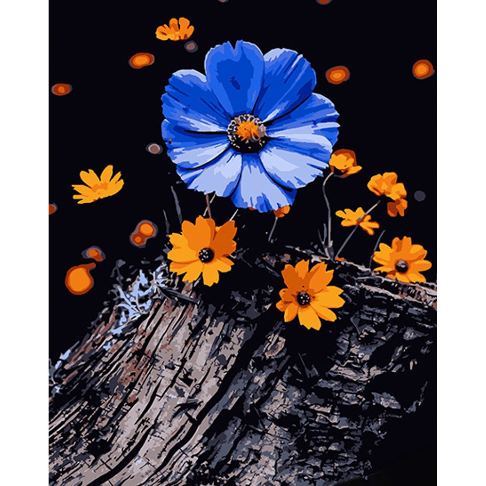 Картина по номерам Цветы на корню (40х50 см), бренду Strateg - KUBIX