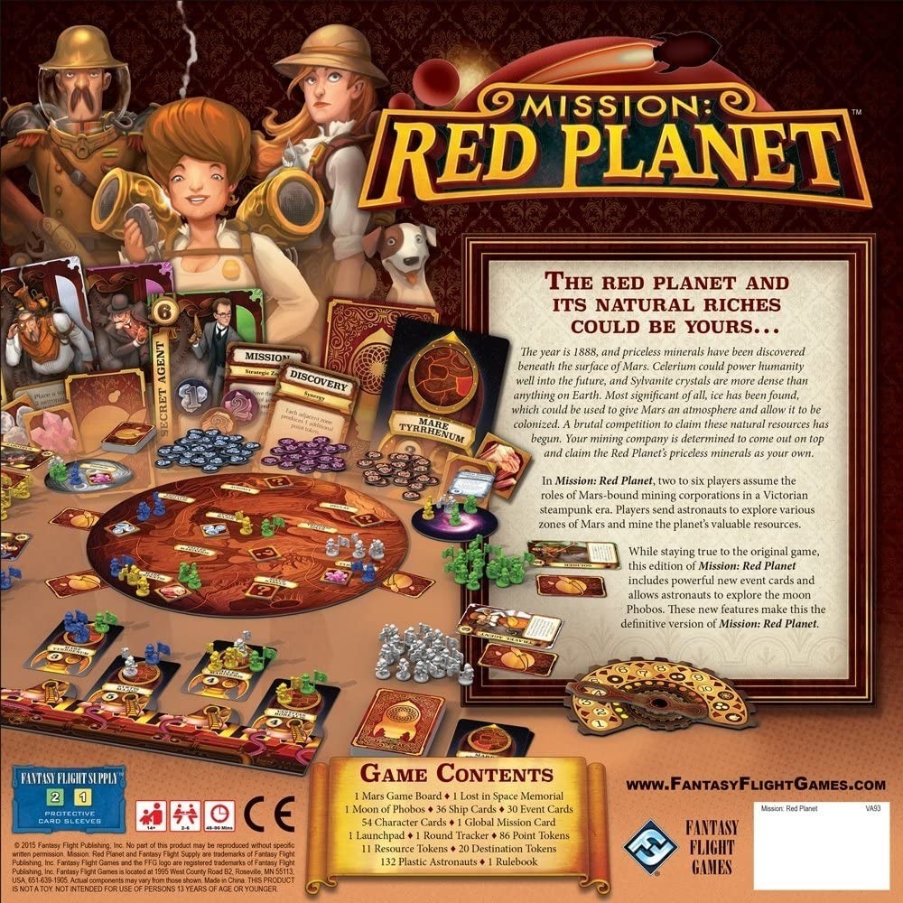 Настольная игра Mission: Red Planet (Миссия: Красная планета) (EN), для 2-6 гравців, час гри > 60мин. - 2 - KUBIX 