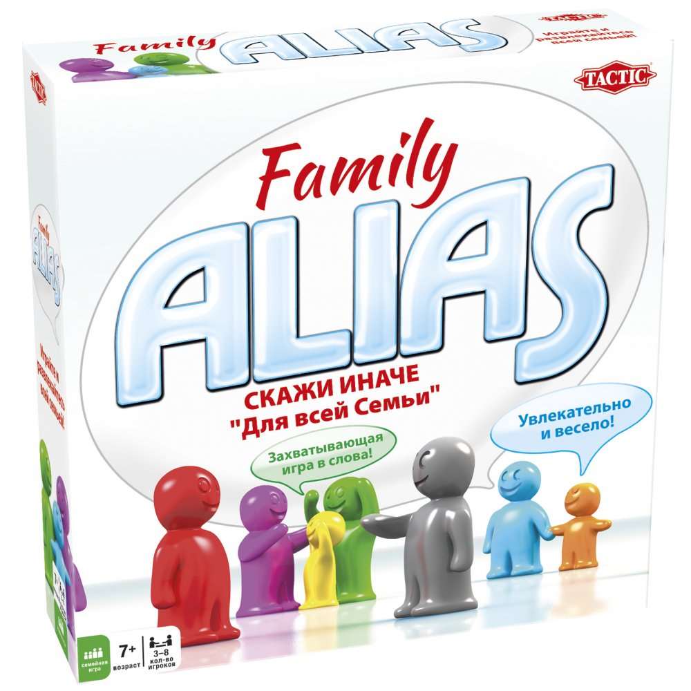 Настільна гра Аліас Сімейний (Alias Family) (RU), бренду Tactic, для 3-7 гравців, час гри < 60хв. - KUBIX
