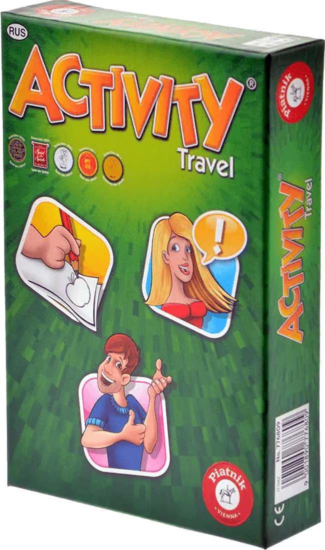 Настільна гра Актівіті Travel (Activity Travel) (RU), бренду Piatnik, для 2-12 гравців, час гри < 30хв. - KUBIX