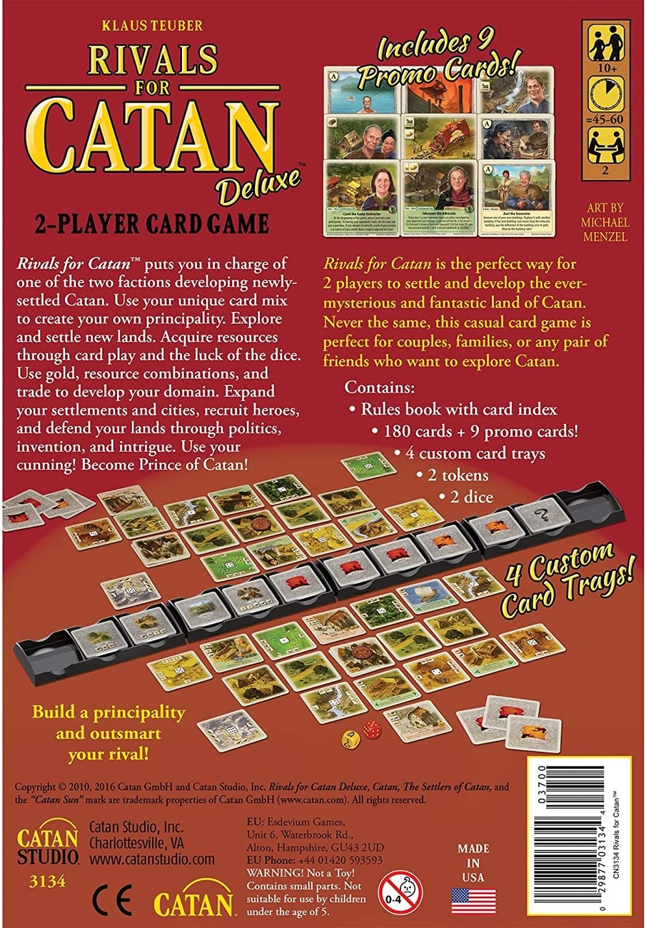 Настольная игра Rivals for Catan: Deluxe (Колонизаторы. Князья Катана. Делюкс) (EN), для 2-2 гравців, час гри < 60мин. - 2 - KUBIX 