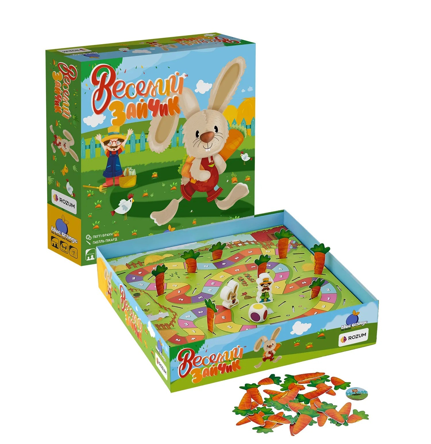 Настольная игра Веселый зайчик (Happy Bunny), бренду Rozum, для 1-4 гравців, час гри < 30мин. - 5 - KUBIX 