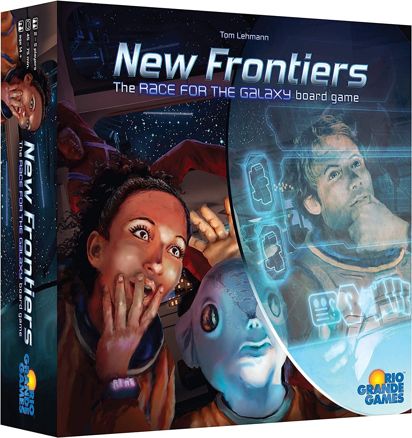 Настольная игра Race for the Galaxy: New Frontiers (Борьба за галактику: Новые рубежи) (EN), для 2-5 гравців, час гри > 60мин. - KUBIX