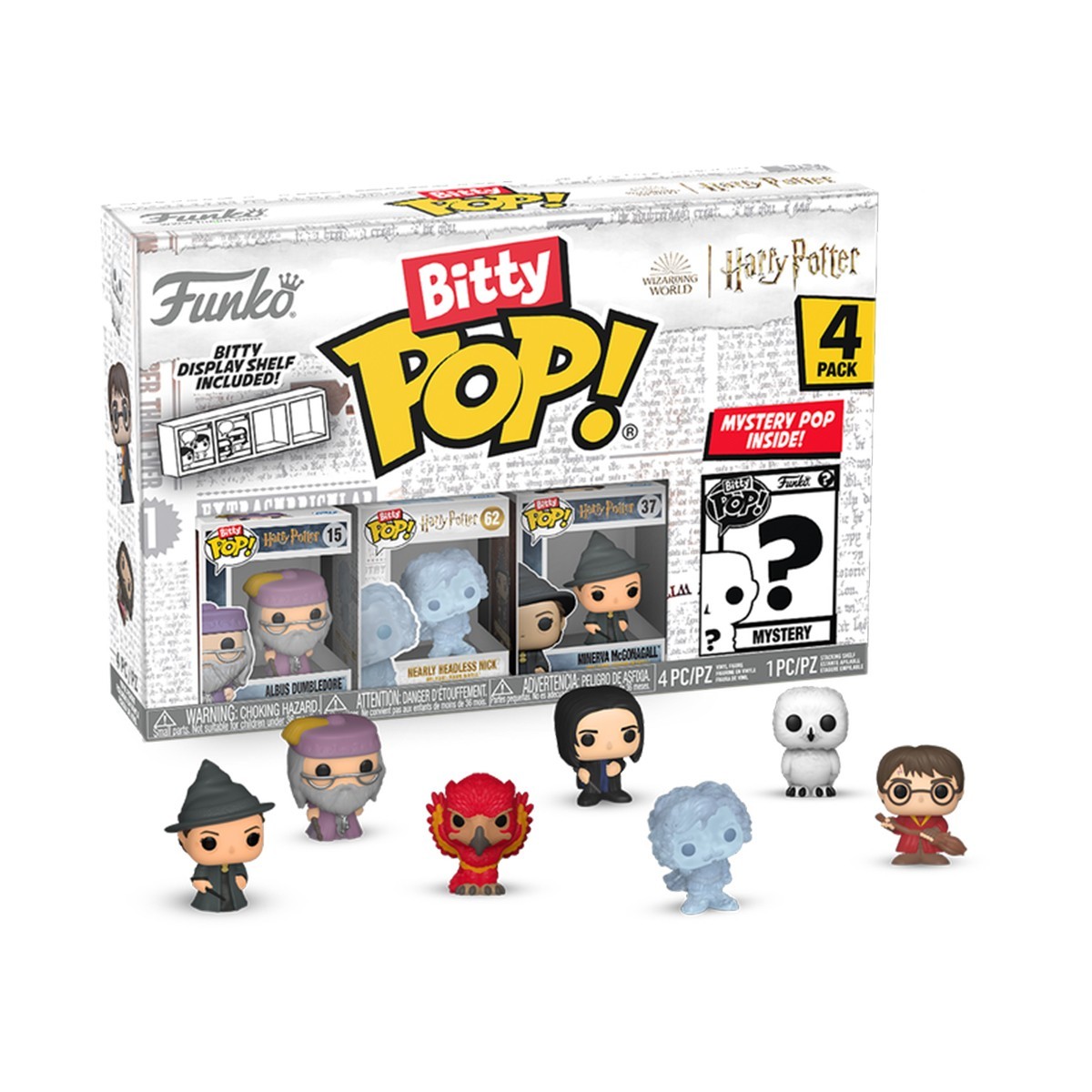 Набор фигурок BITTY POP! Гарри Поттер (4 фигурки), бренду Funko - KUBIX