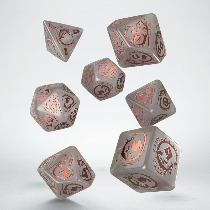 Набір кубиків Dragons Dice Set: Quartz, бренду Q-Workshop - 6 - KUBIX 