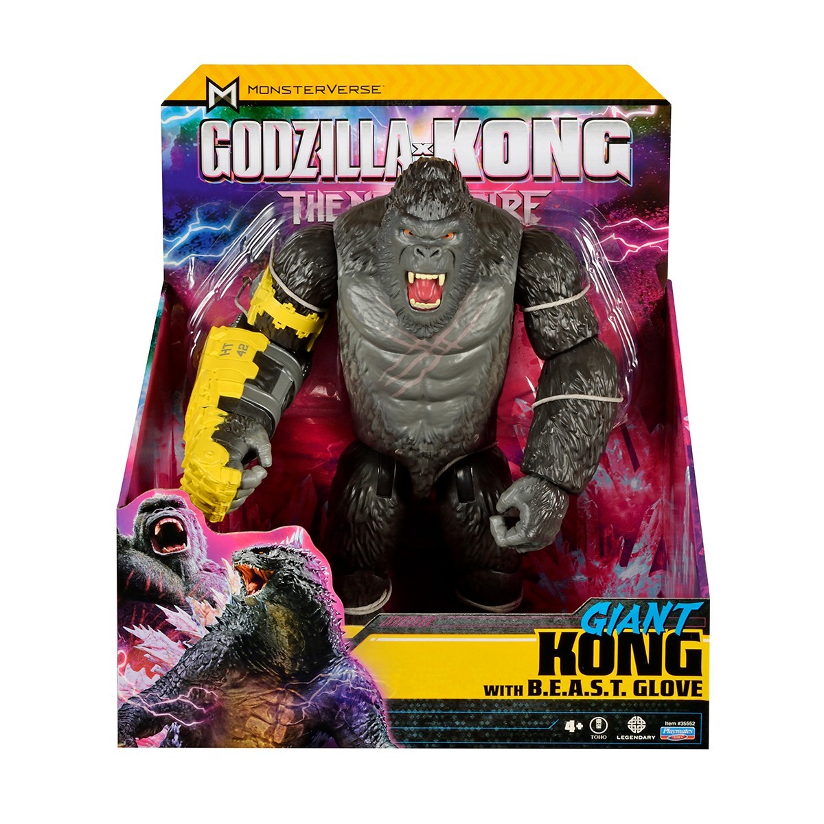 Фігурка GODZILLA X KONG – КОНГ ГІГАНТ ЗІ СТАЛЕВОЮ ЛАПОЮ (28 cm), бренду Godzilla vs. Kong - 3 - KUBIX 