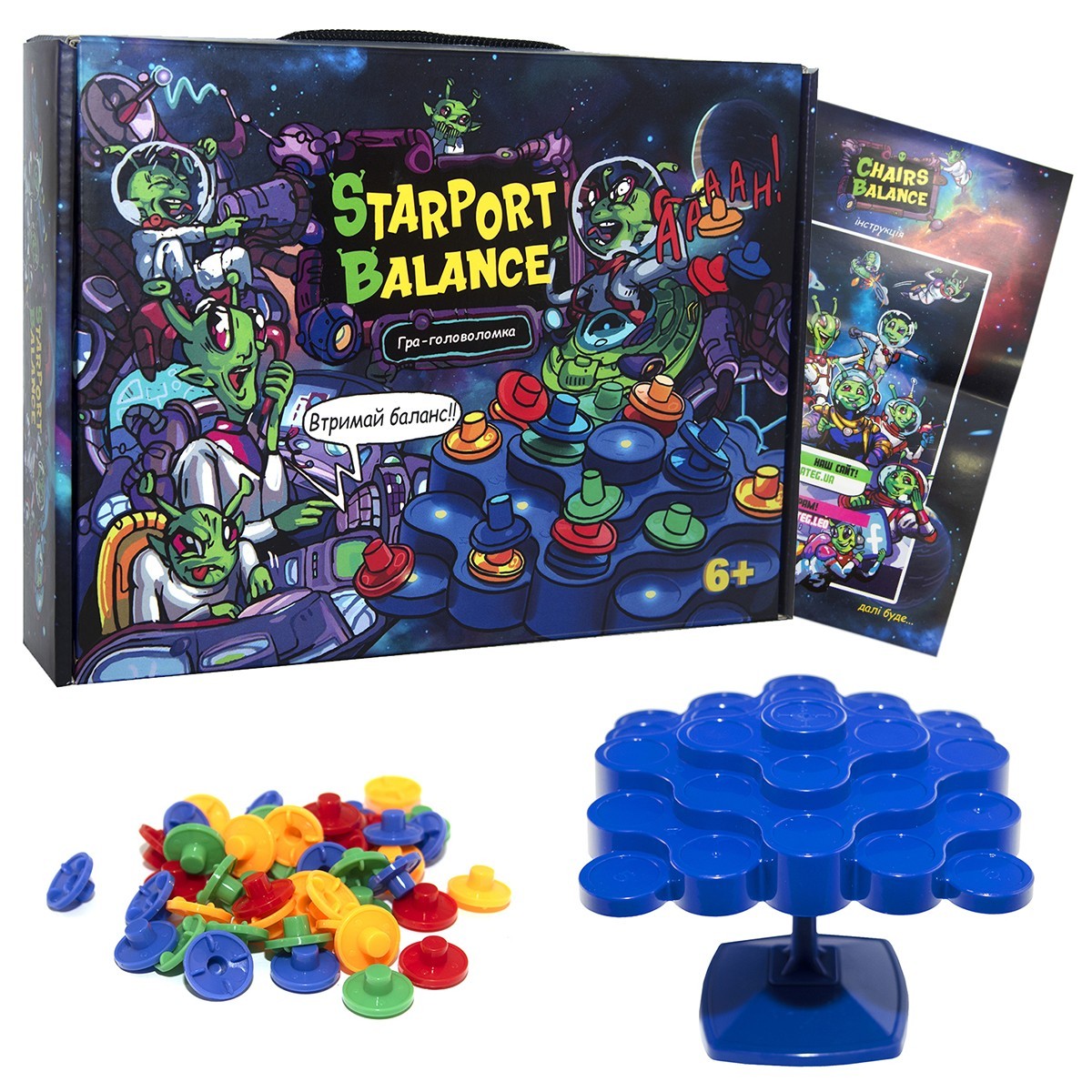 Настольная игра Starport Balance (Баланс Звездного порта), бренду Strateg, для 2-4 гравців - 2 - KUBIX 