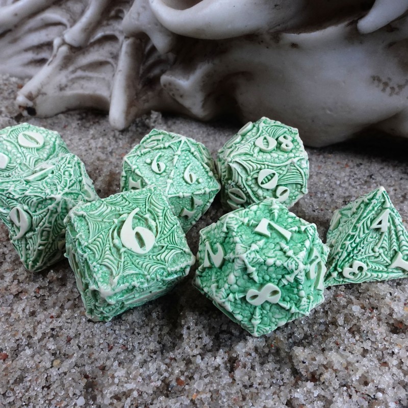 Набор кубиков Dracopolis: Andean Longneck Dice Set (7), бренду Q-Workshop - 2 - KUBIX 