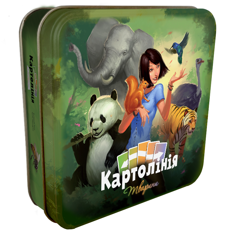 Настольная игра Картолиния: Животные (Cardline: Animals), бренду Rozum, для 2-8 гравців, час гри < 30мин. - KUBIX