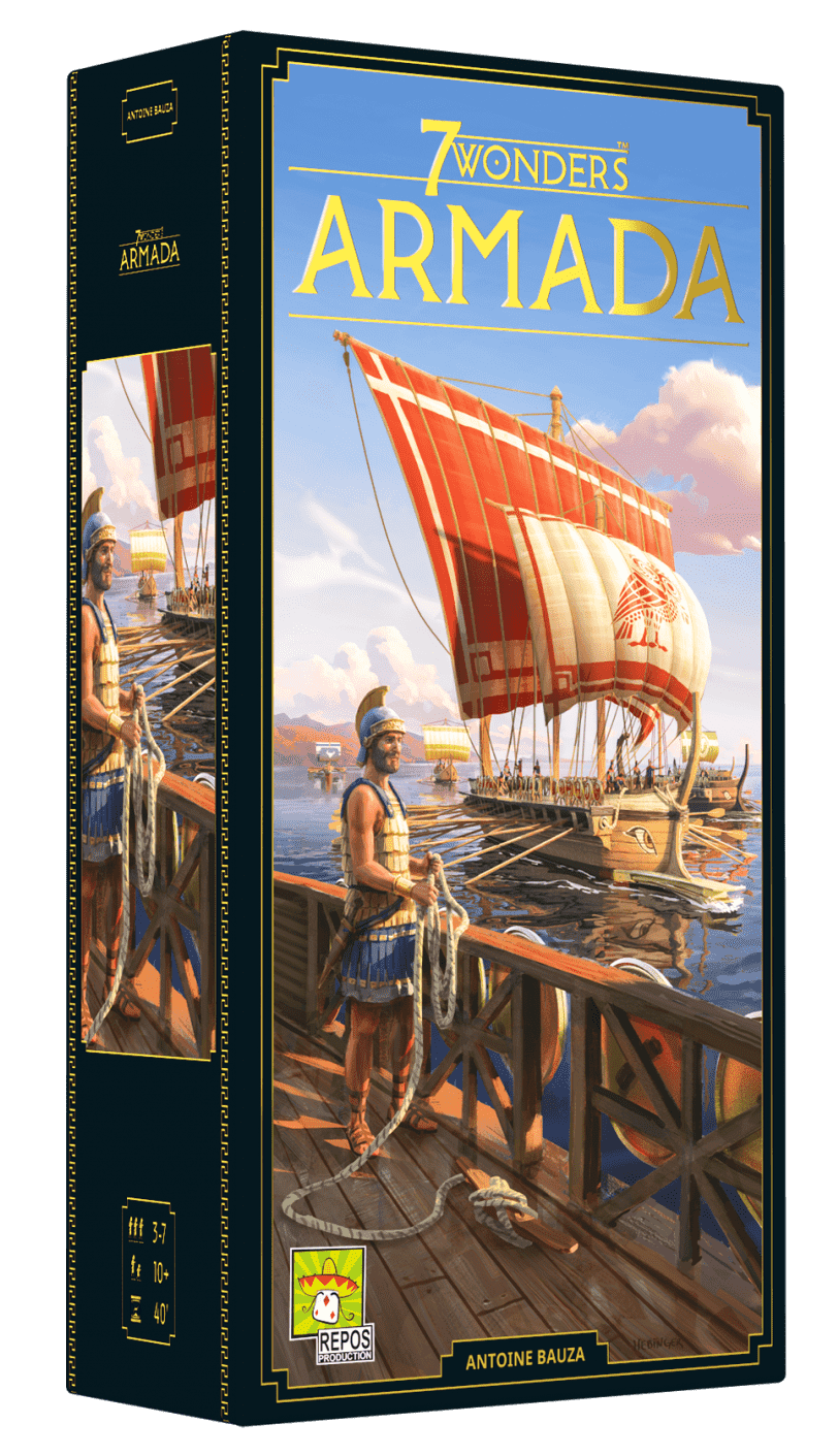 Настольная игра 7 Wonders 2nd edition: Armada (EN), бренду Asmodee, для 3-7 гравців, час гри < 60мин. - KUBIX