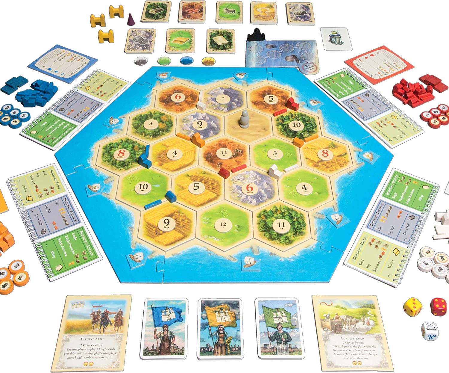 Настільна гра Catan: Cities & Knights Game Expansion (2015 Refresh) (Колонізатори. Міста та Лицарі) (EN), для 3-4 гравців, час гри > 60хв. - 4 - KUBIX 