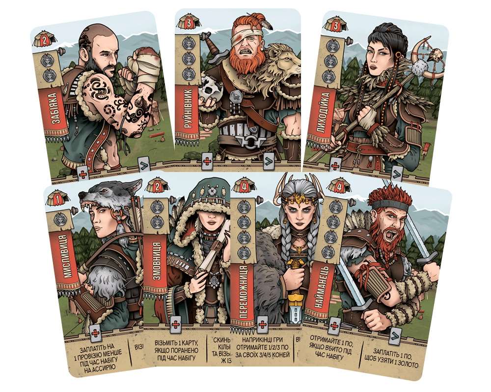 Настольная игра Всадники Скифии (Raiders of Scythia), бренду Lord of Boards, для 1-4 гравців, час гри < 60мин. - 3 - KUBIX 
