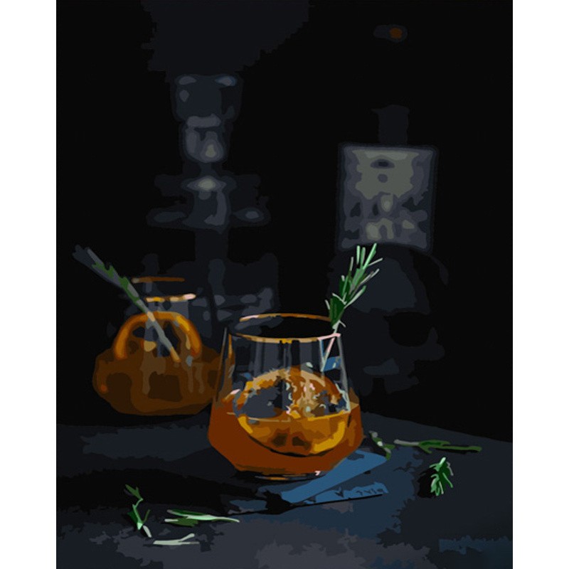 Картина по номерам Хвойный напиток (40х50), бренду Strateg - KUBIX
