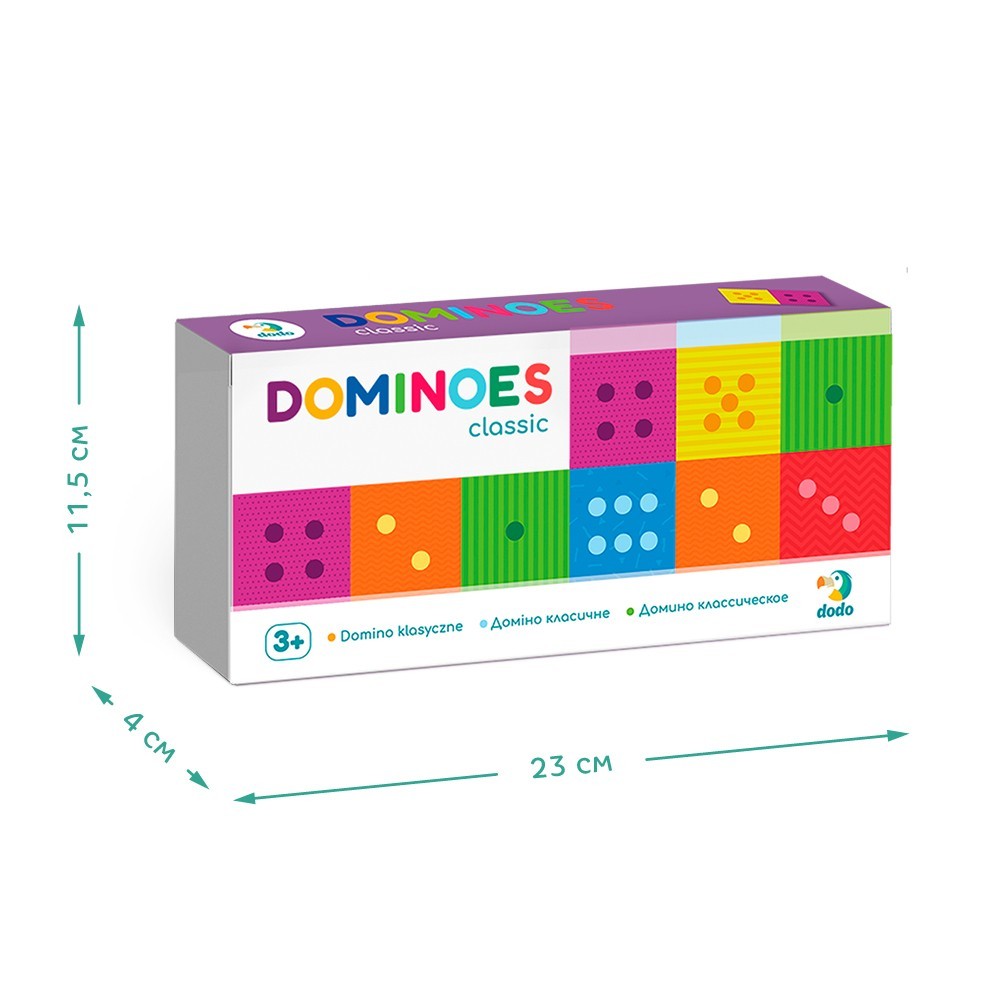 Настольная игра Домино "Классическое", бренду DODO TOYS, для 2-11 гравців - 3 - KUBIX 