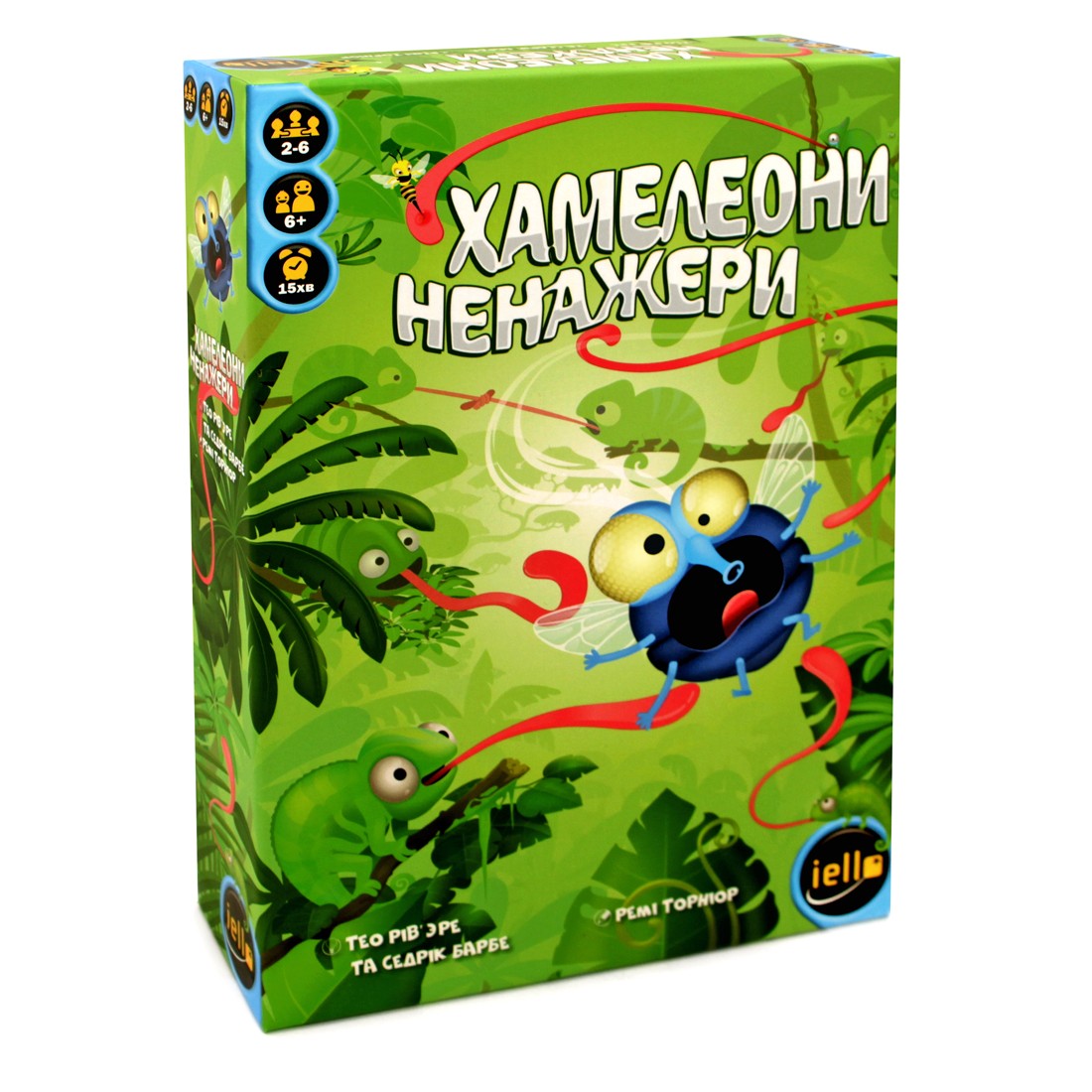 Настольная игра Хамелеоны Обжоры (Sticky Chameleons), бренду Игромаг, для 2-6 гравців, час гри < 30мин. - KUBIX