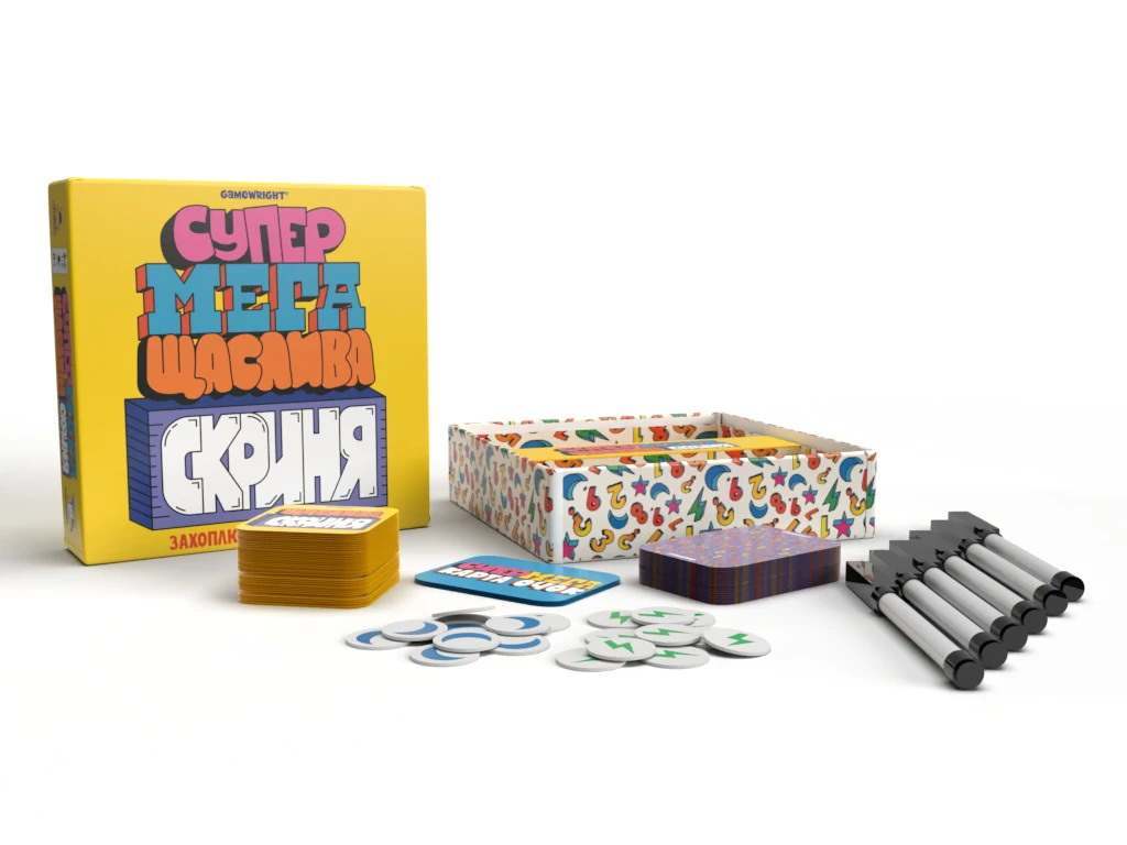 Настольная игра Супер мега счастливый сундук (Super Mega Lucky Box), бренду Feelindigo, для 1-6 гравців, час гри < 30мин. - 2 - KUBIX 