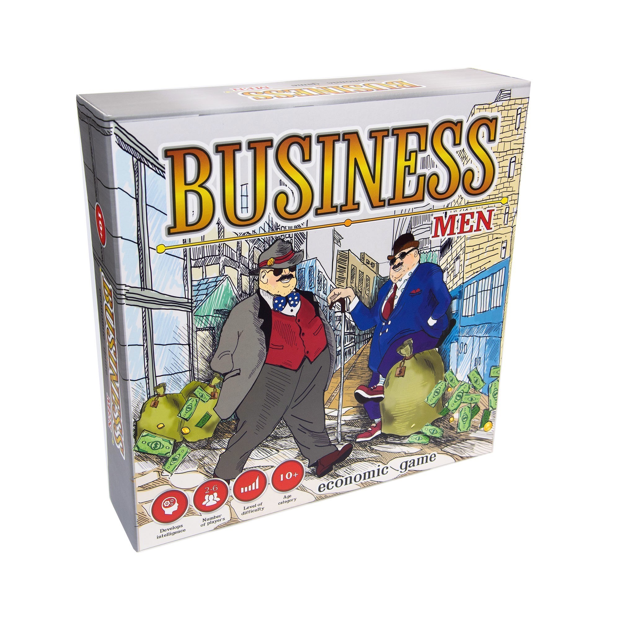 Настільна гра Business Men (Монополія) (EN), бренду Strateg, для 2-6 гравців, час гри < 30хв. - KUBIX