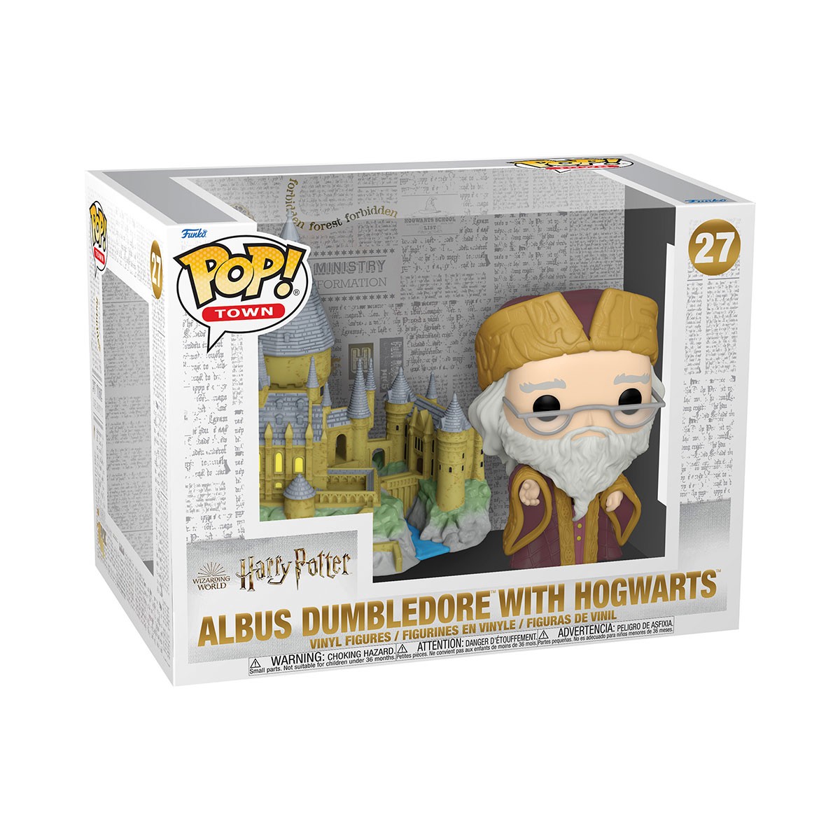 Игровая фигурка Funko Pop! Дамблдор с Хогвартсом (Town Albus Dumbledore with Hogwarts) Harry Potter: #27, бренду Funko - 2 - KUBIX 