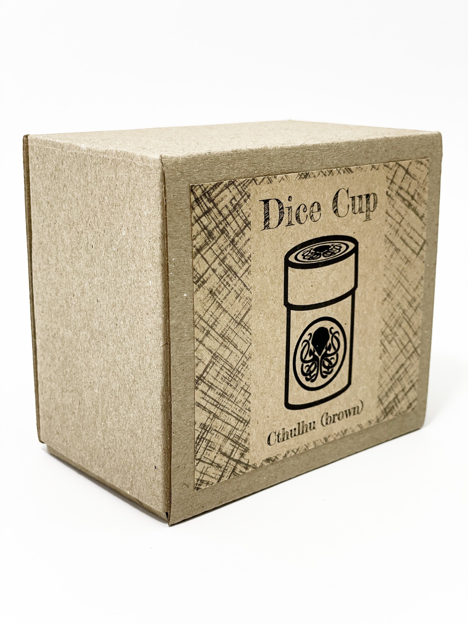 Стакан для кубиков Ктулху коричневый Dice Cup, бренду Планета Игр - KUBIX