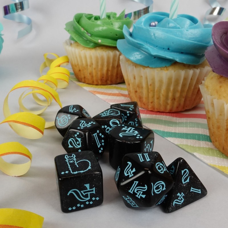 Набор кубиков 20 лет: Llama Dice Set, бренду Q-Workshop - 3 - KUBIX 