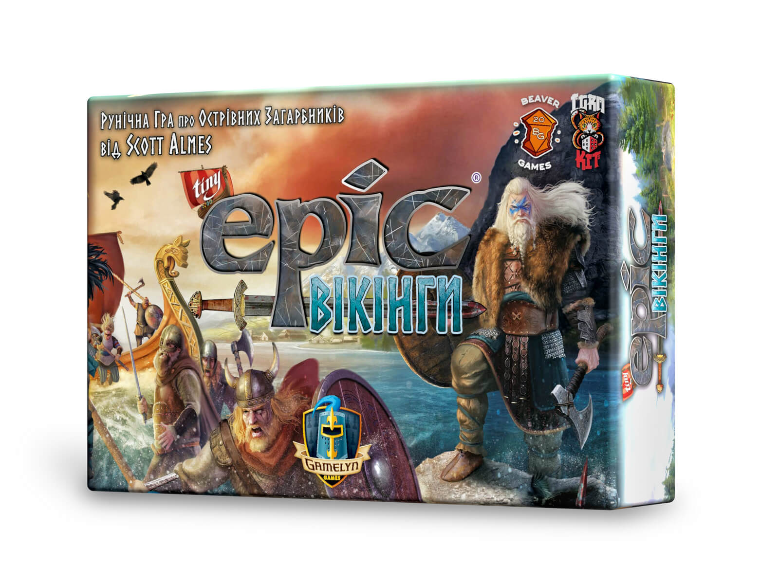 Tiny Epic: Викинги (Крошечные Эпические Викинги), бренду IgroKit, для 1-4 гравців, час гри < 60мин. - 6 - KUBIX 