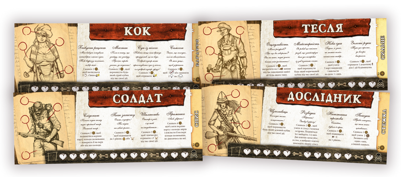 Настольная игра Робинзон Крузо. Приключения на проклятом острове (Robinson Crusoe: Adventures on the Cursed Island), бренду Geekach Games, для 1-4 гравців, час гри > 60мин. - 7 - KUBIX 