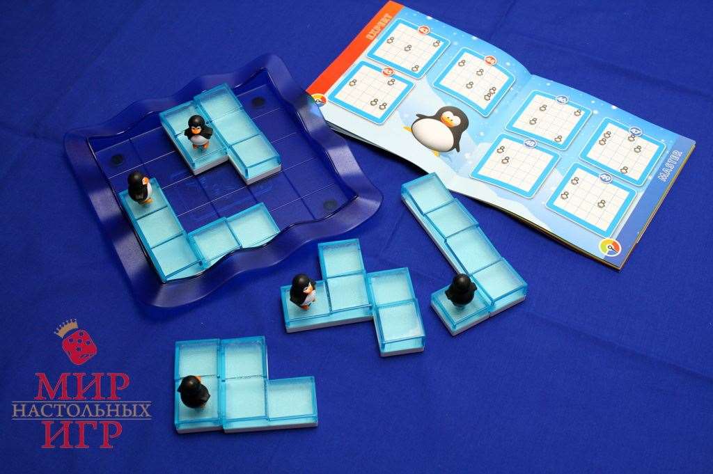 Настільна гра Пінгвіни на льоду (Penguins on Ice), бренду Smart Games, для 1-1 гравців, час гри < 30хв. - 10 - KUBIX 