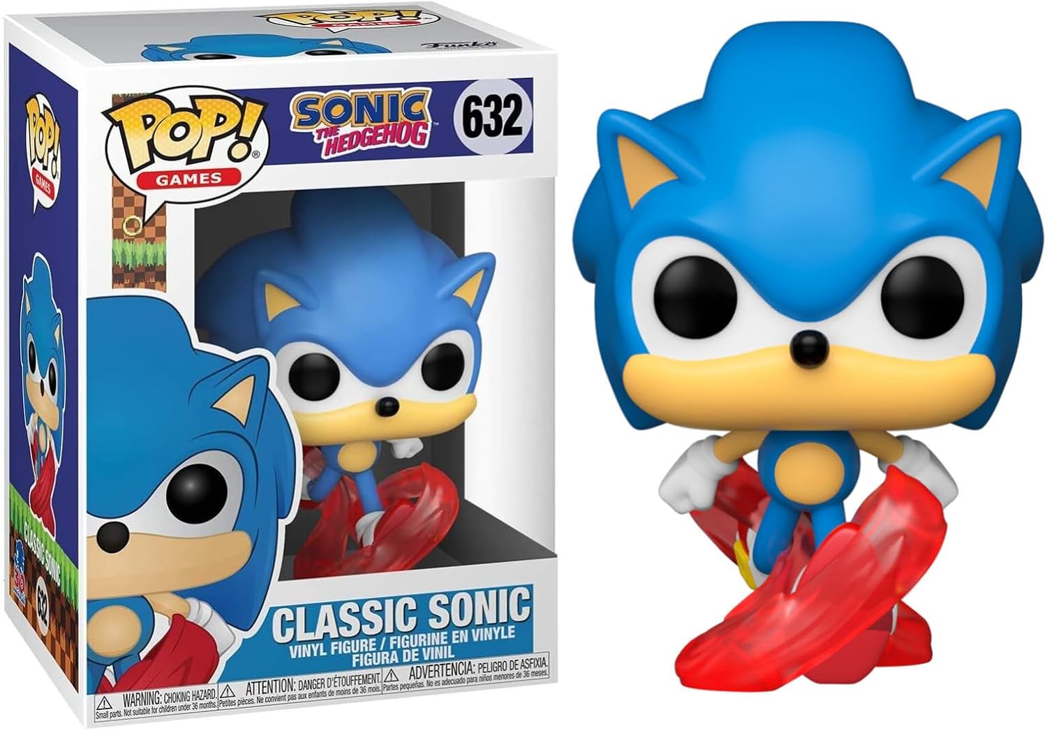 Игровая фигурка FUNKO POP! Соник 30-летия (Sonic 30th Anniversary) #632, бренду Funko - 4 - KUBIX 