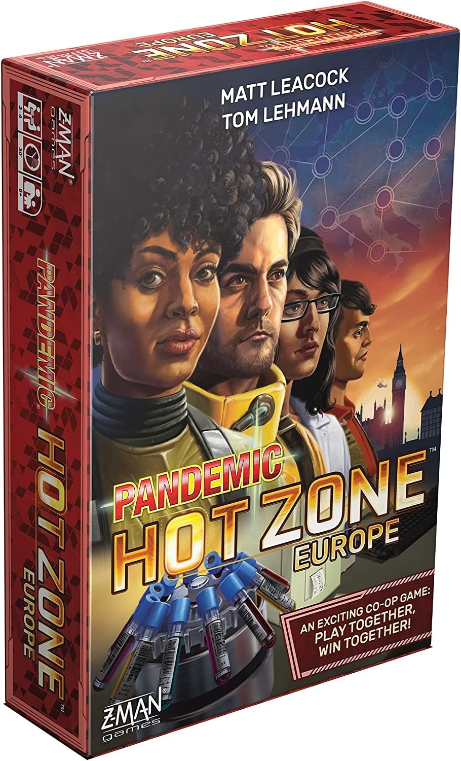 Настільна гра Pandemic: Hot Zone. Europe (Пандемія: Гаряча Зона. Європа) (EN), для 2-4 гравців, час гри < 30хв. - KUBIX