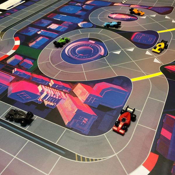 Настільна гра Формула Швидкості: Небезпечні траси (Downforce Danger Circuit Expansion) (EN), бренду Restoration Games, для 2-6 гравців, час гри < 30хв. - 3 - KUBIX 