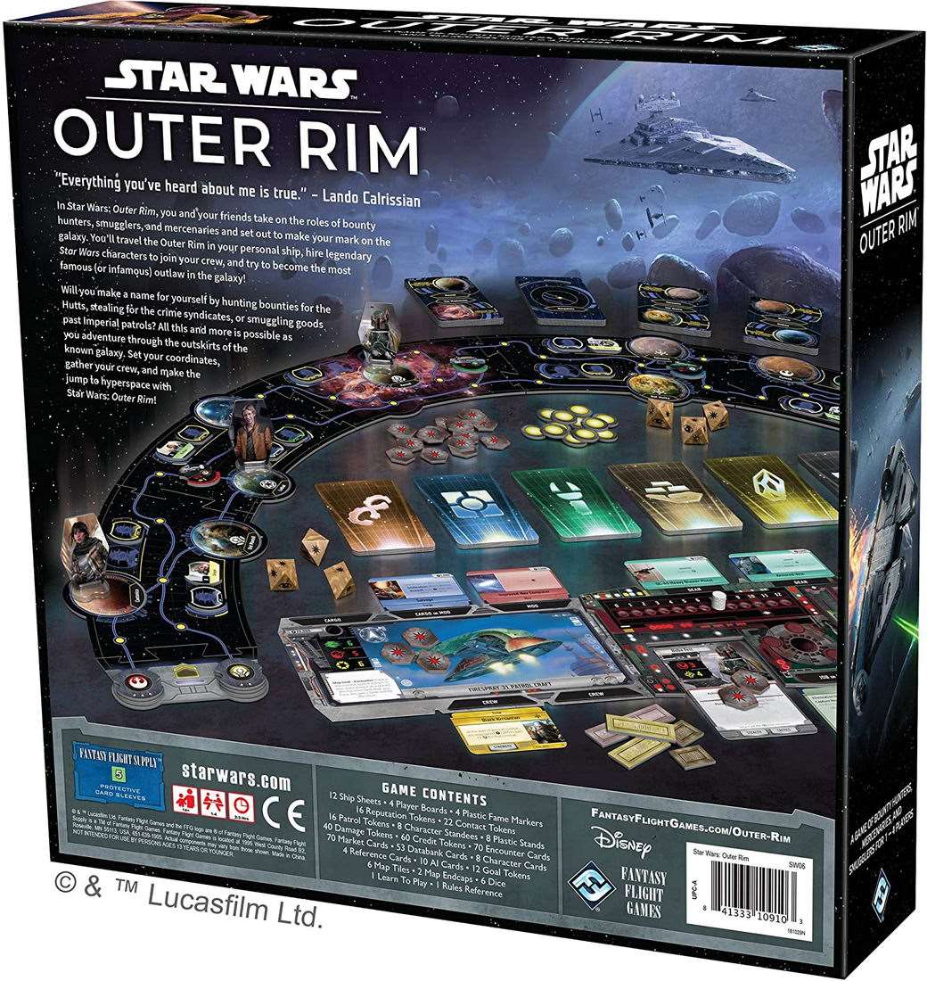 Настільна гра Star Wars: Outer Rim (Зоряні Війни: Зовнішнє Кільце) (EN), для 1-4 гравців, час гри > 60хв. - 2 - KUBIX 