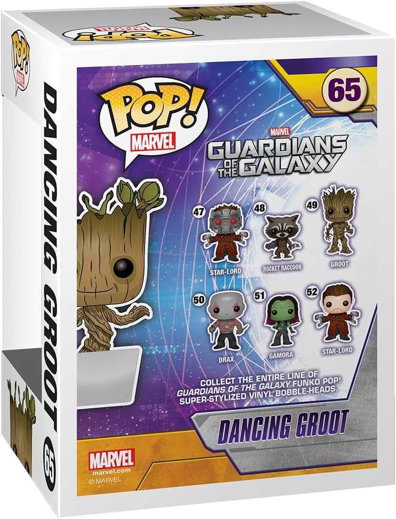 Ігрова фігурка FUNKO POP! Ґрут, що танцює (Dancing Groot) Marvel. Guardians of the Galaxy 3 #65, бренду Funko - 3 - KUBIX 