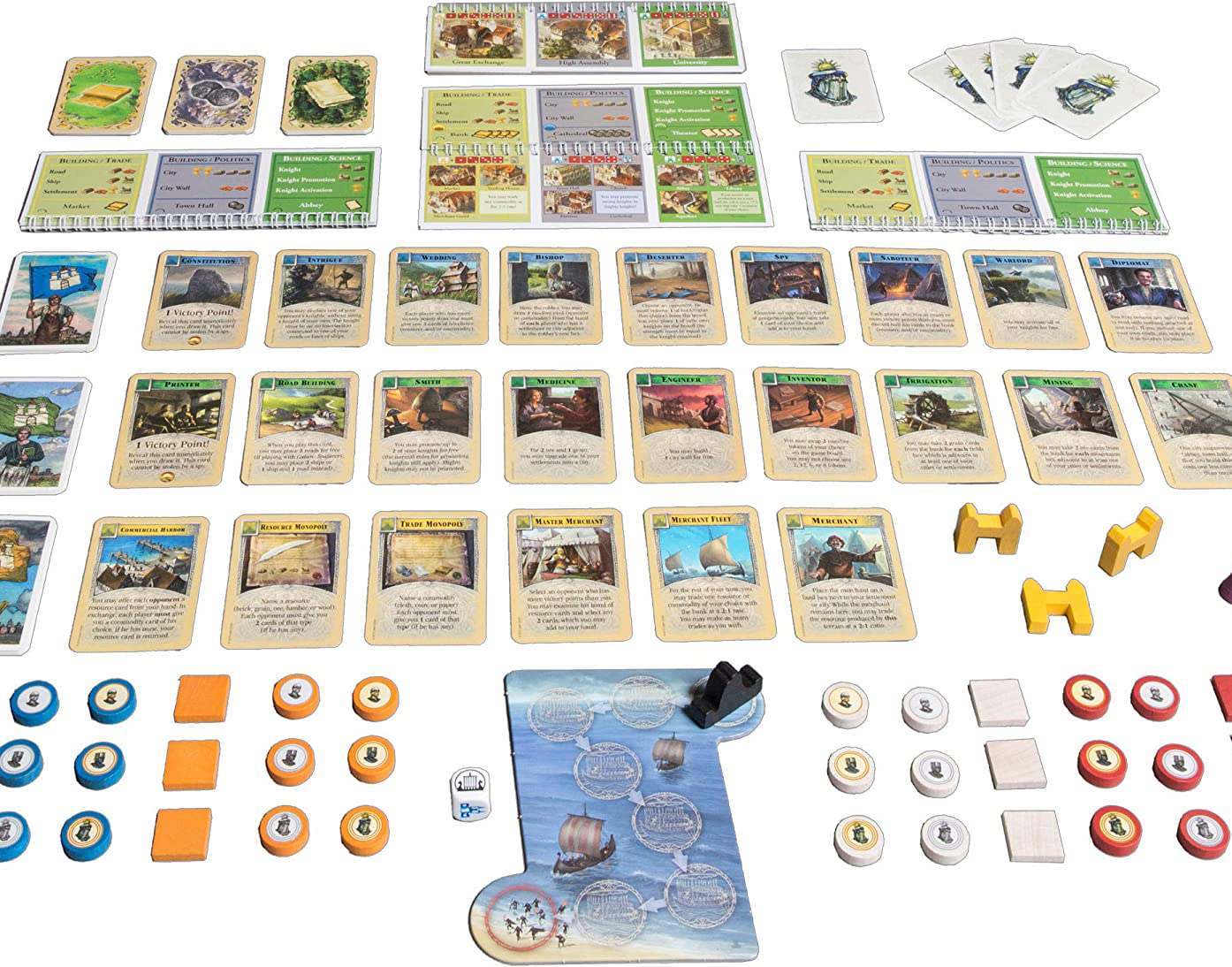 Настільна гра Catan: Cities & Knights Game Expansion (2015 Refresh) (Колонізатори. Міста та Лицарі) (EN), для 3-4 гравців, час гри > 60хв. - 3 - KUBIX 