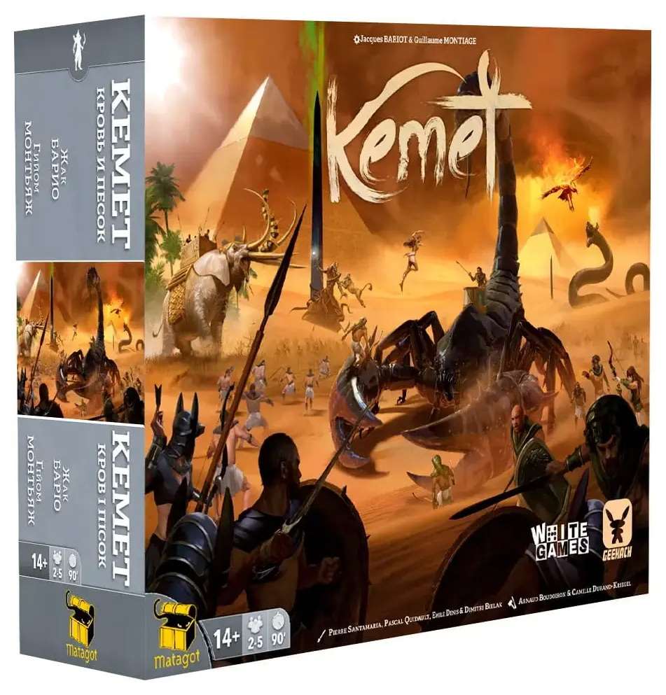 Настільна гра Кемет: Кров і Пісок (Kemet: Blood and Sand), бренду Geekach Games, для 2-5 гравців, час гри > 60хв. - KUBIX