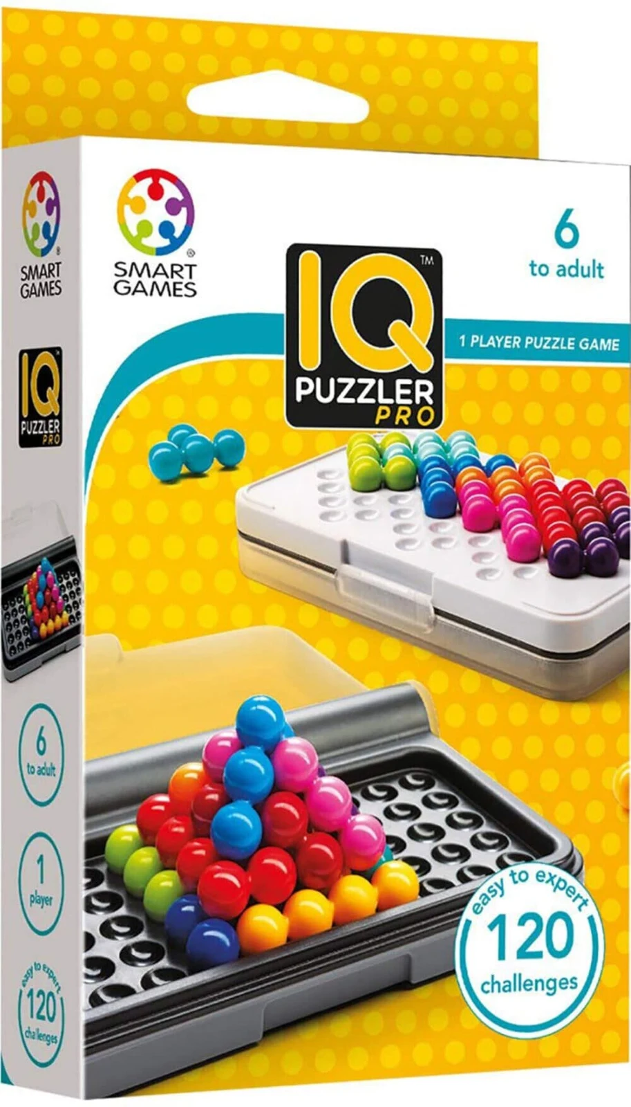 Настільна гра IQ Профі (IQ Puzzler Pro), бренду Smart Games, для 1-1 гравців, час гри < 30хв. - KUBIX