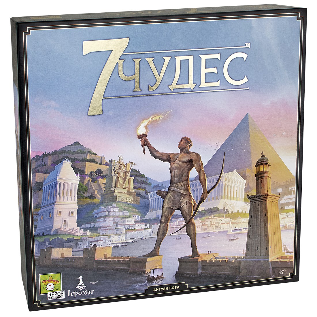 Настольная игра 7 Чудес 2 издания (7 Wonders (2nd Edition)), бренду Игромаг, для 3-7 гравців, час гри < 30мин. - KUBIX