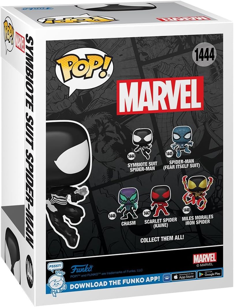 Игровая фигурка FUNKO POP! Человек-паук в костюме Симбиота (Symbiote Spider-Man) Marvel #593, бренду Funko - 3 - KUBIX 