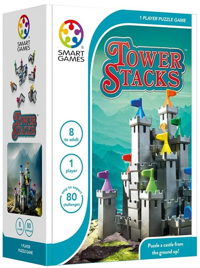 Настольная игра Высокий замок (Tower Stacks), бренду Smart Games, для 1-1 гравців, час гри < 30мин. - KUBIX