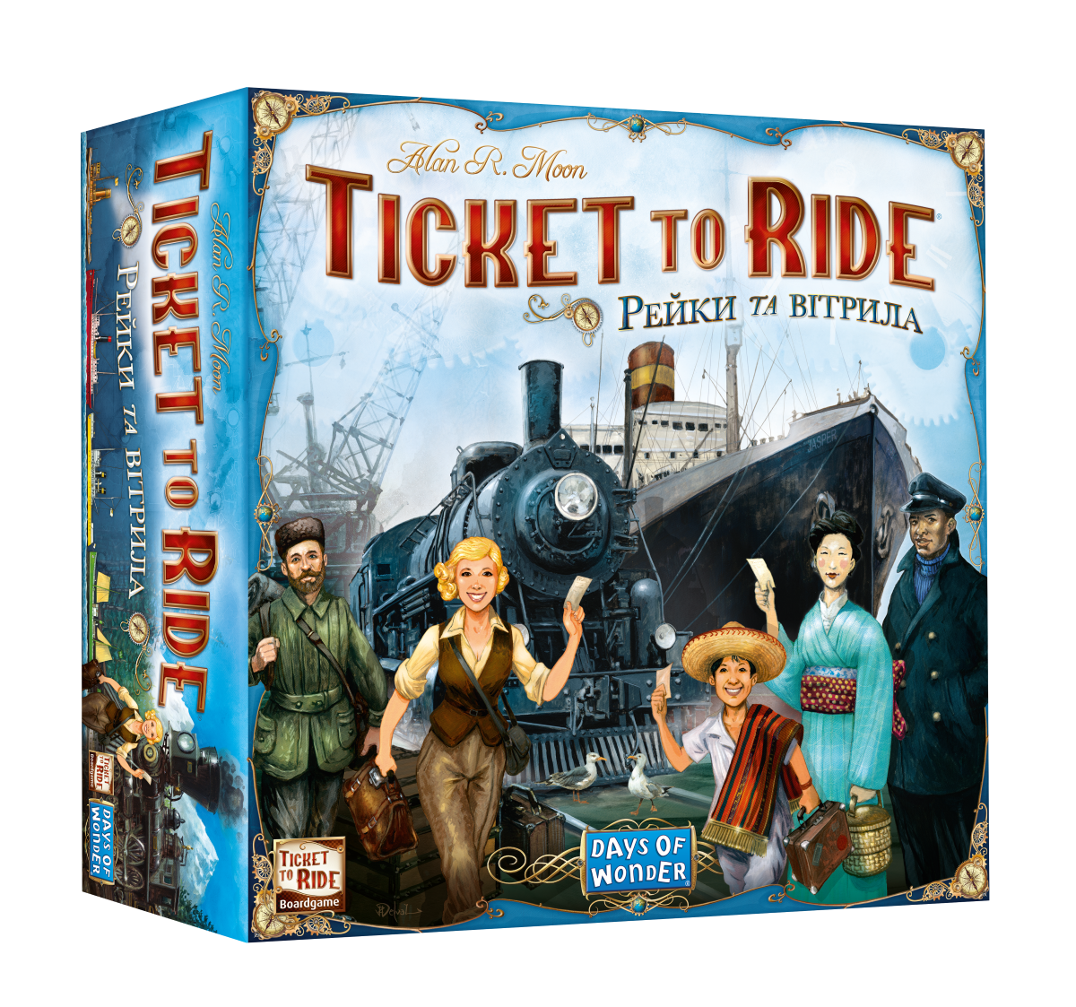 Настольная игра Билет на поезд: Рельсы и паруса (Ticket to Ride: Rails & Sails), бренду Lord of Boards, для 2-5 гравців, час гри > 60мин. - KUBIX