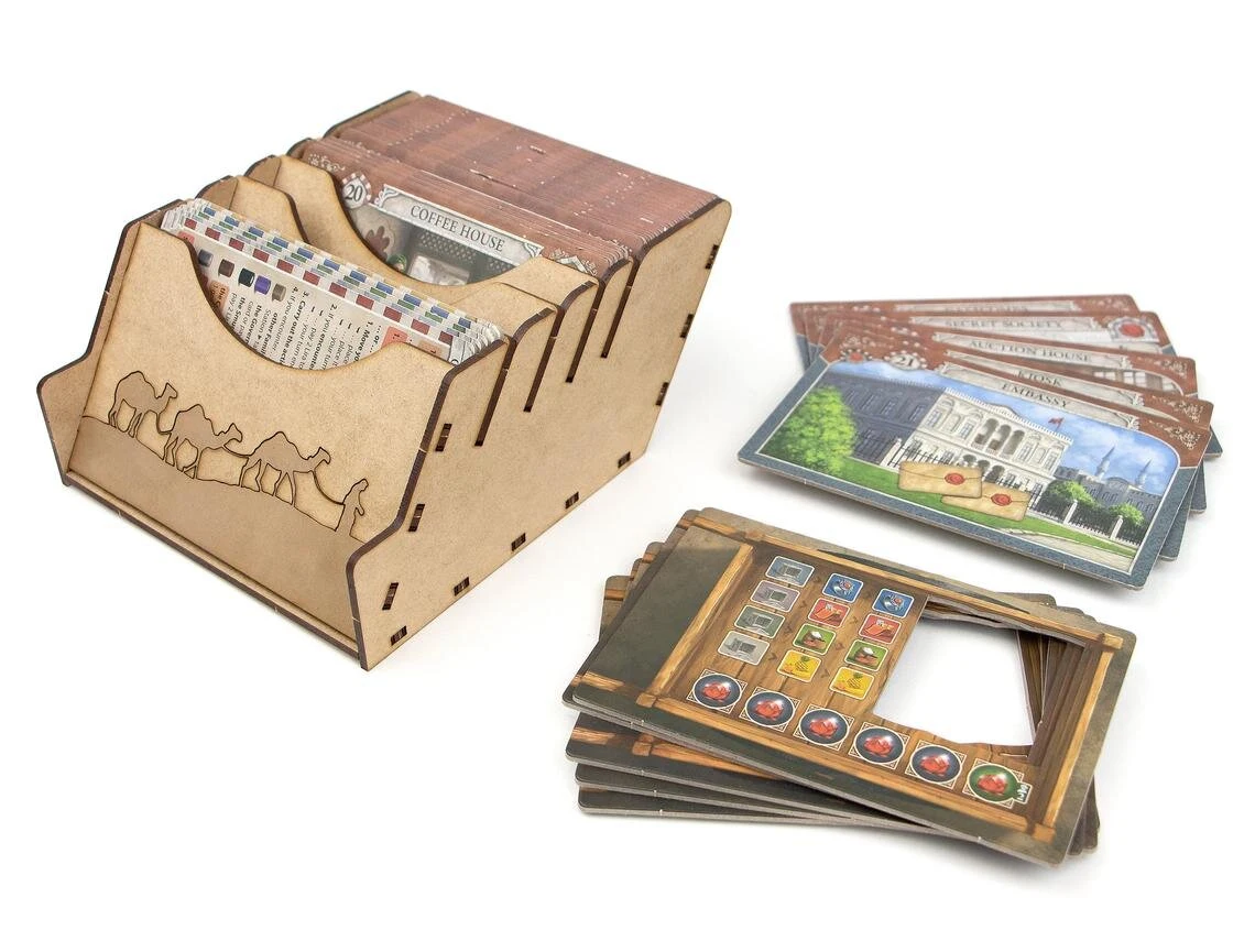 Настольная игра Органайзер для настольной игры Истанбул Big Box (Organizer for boardgame Istanbul Big Box), бренду Tower Rex - 4 - KUBIX 